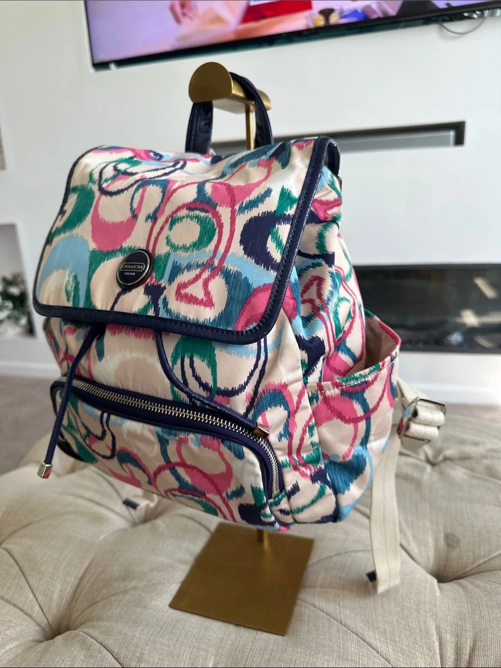Coach backpack featuring